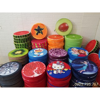 Nệm ngồi trái cây, đệm ngồi hoạt hình 40x40x5cm