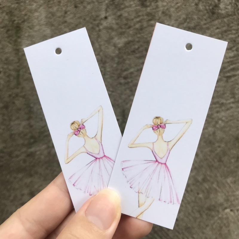 Mác quần áo combo 100 mác + 100 Dây Treo Thẻ Bài - Dây Dù Xâu Tag (Mác) Quần Áo