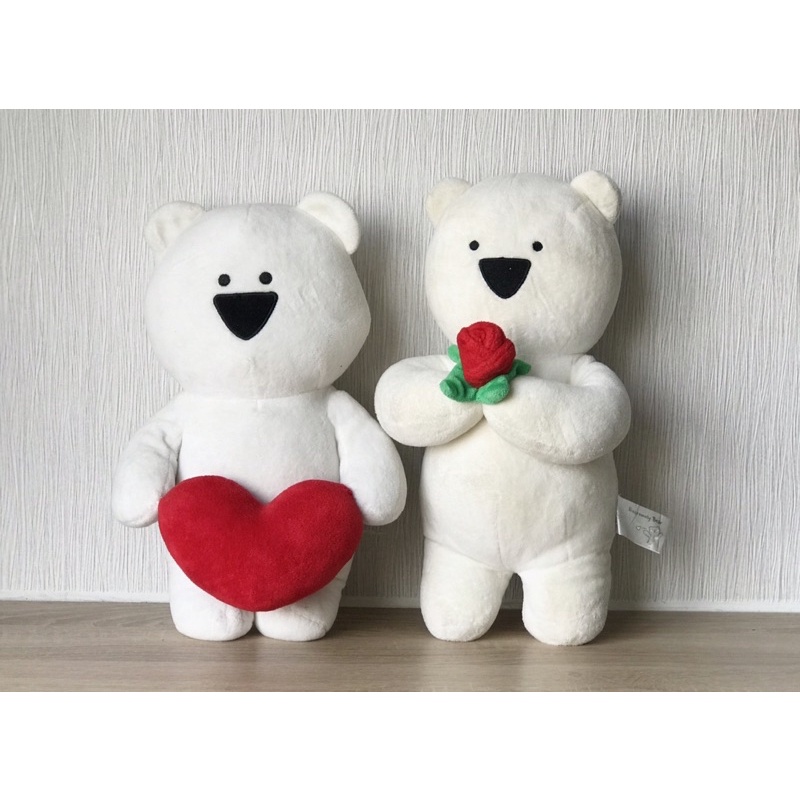 {thanh lý} combo Gấu bông ôm hoa-ôm tim