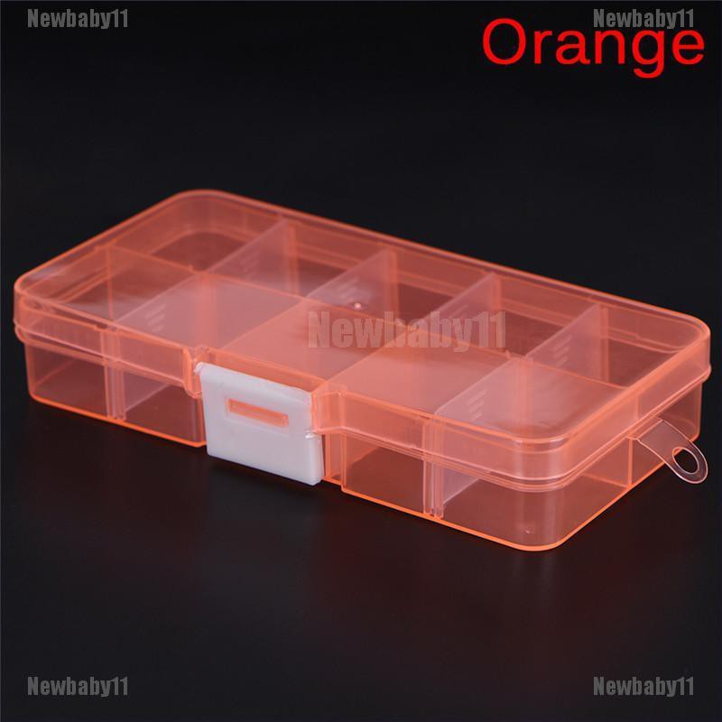 Hộp Nhựa 10 Ngăn Đựng Trang Sức Có Thể Điều Chỉnh