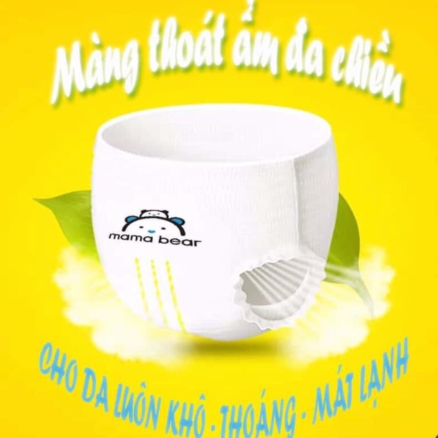 Bỉm trần cao cấp Mama Bear M/L/XL50