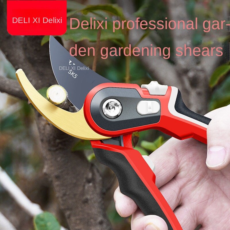 Delixi Cắt Tỉa Kéo Hoa Mạnh Mẽ Kéo Cắt Tỉa Cây Trái Cây Cắt Tỉa Nhánh Làm Vườn Vườn Hoa Kéo Orchard