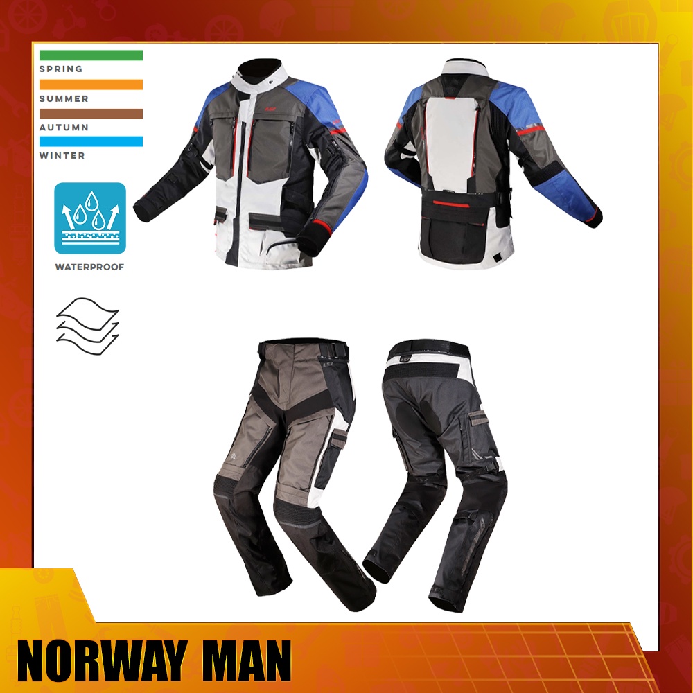 QUẦN ÁO THỜI TRANG BẢO HỘ LÁI MOTO, XE MÁY LS2 NORWAY MAN