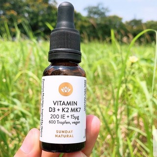 Vitamin D3K2 MK7 Cho Bé Sunday Natural Đức 20ml