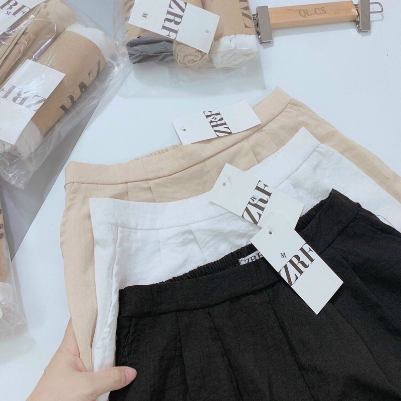 Quần short đũi nữ cạp chun