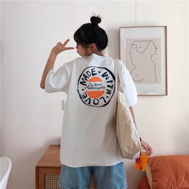 Áo phông form rộng 💥 💥 Áo Thun Tay Lỡ Unisex Form Rộng Freesize Phong Cách Ulzzang Cực Xịn