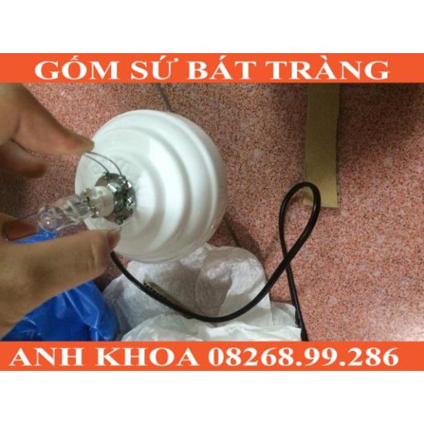 Cách lắp 1 cái đèn xông tinh dầu có kẹp đèn - Gốm sứ Bát Tràng Anh Khoa