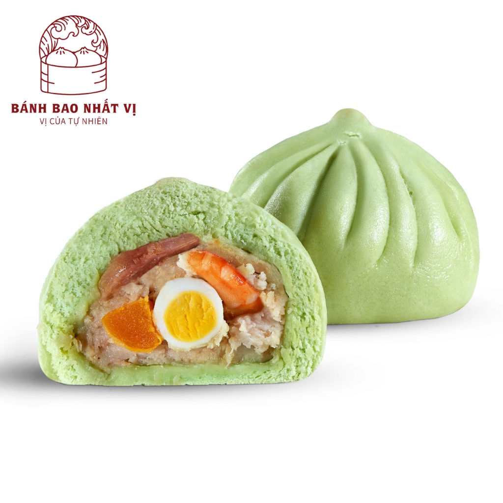 Bánh Bao Tươi Thập Cẩm Đặc Biệt Bột Lá Dứa
