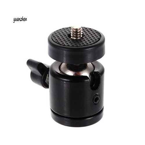 yzsxj_Black 1/4 360 Swivel Mini Ball Head Screw for Camera Tripod DSLR Ballhead Stand