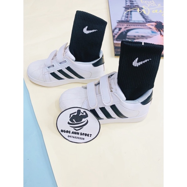 Vớ adidas cổ cao ,tất cho bé trai gái &lt;cao cổ gần bắp chân ,chất liệu coton dành cho các bé 6-30kg&gt;