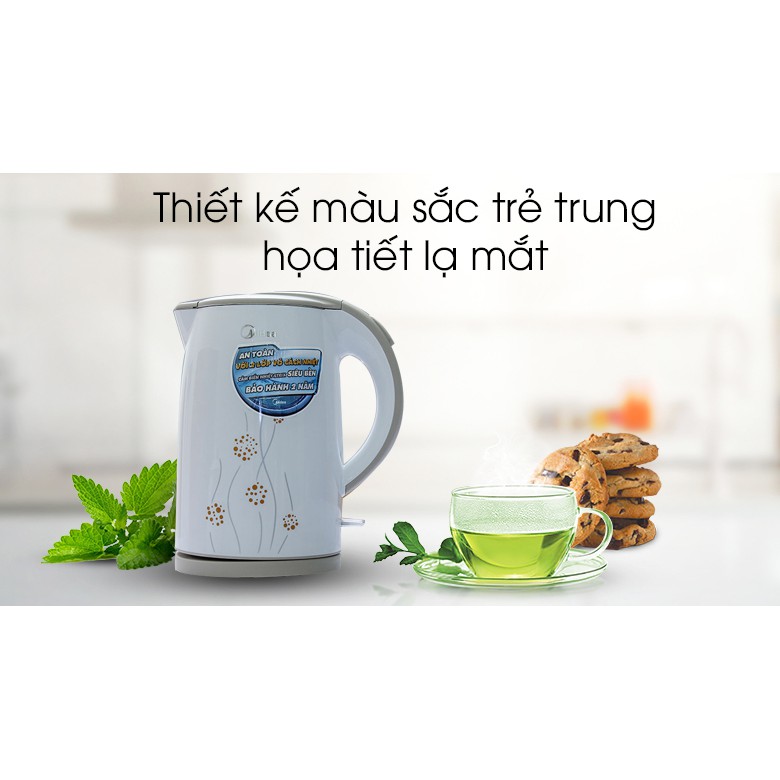 Bình siêu tốc Midea 1.7 lít MK-17D