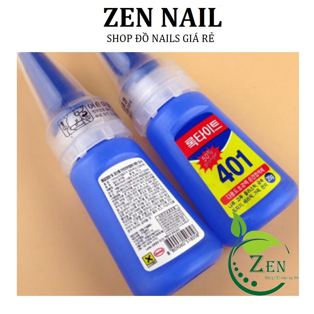 Keo 401 dán móng nail (20g) - Keo dán đa năng Hàn Quốc loại tốt chuyên dụng cho dân làm móng