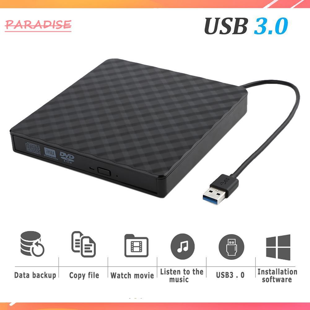 Paradise1 USB 3.0 External DVD Burner Writer Recorder DVD RW Optical Drive ROM Player