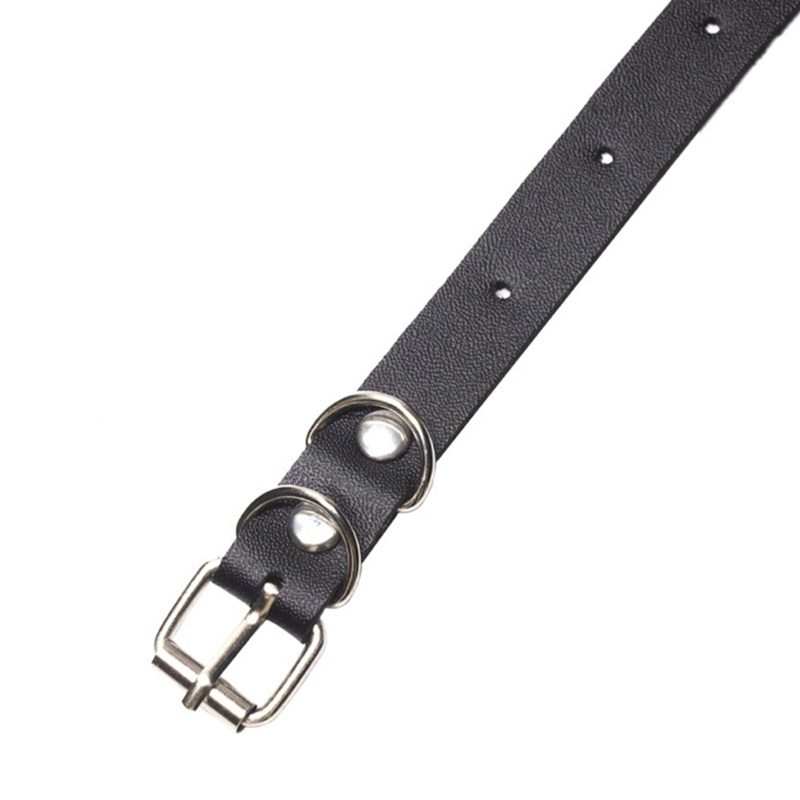 Vòng Cổ Choker Bằng Da Có Khóa Điều Chỉnh Được Phong Cách Punk Dành Cho Người Đi Xe