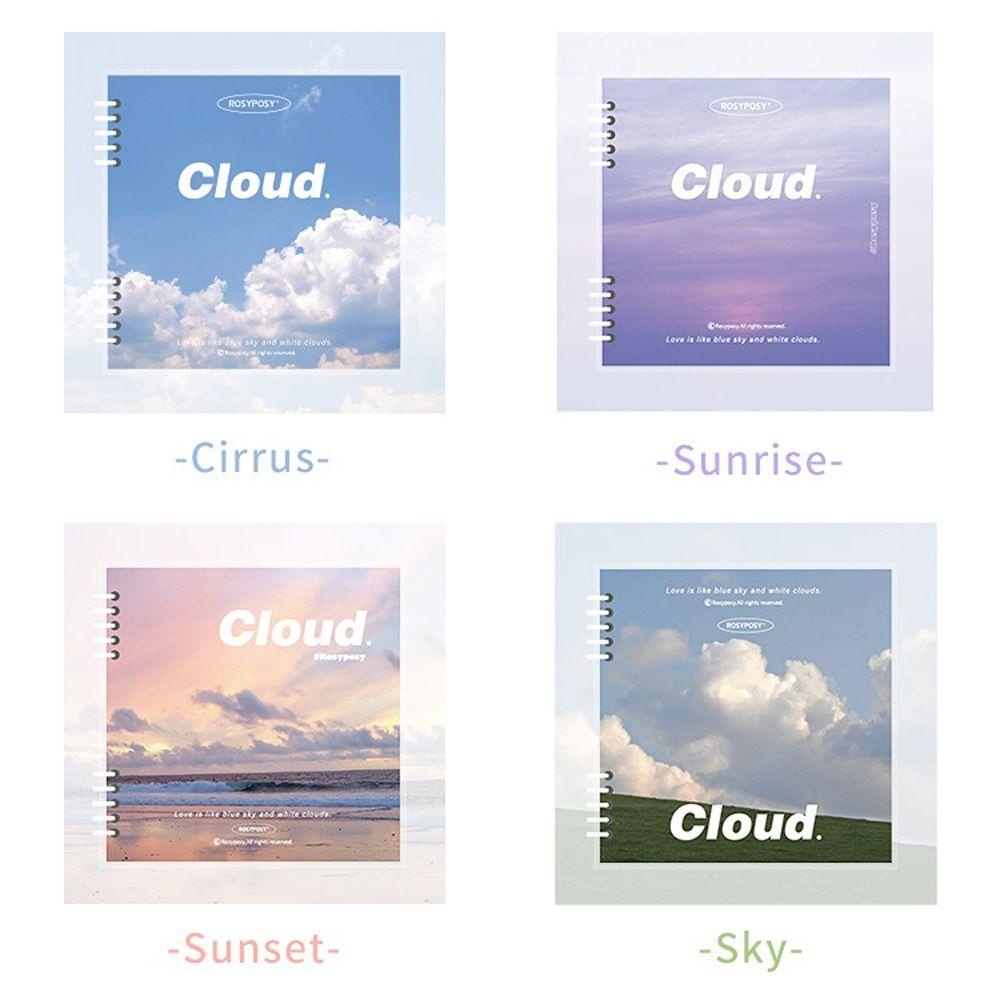 Lloyd Sổ Tay Ghi Chú Chống Thấm Nước Hình Đám Mây Sáng Tạo Kèm Túi Đựng DIY
