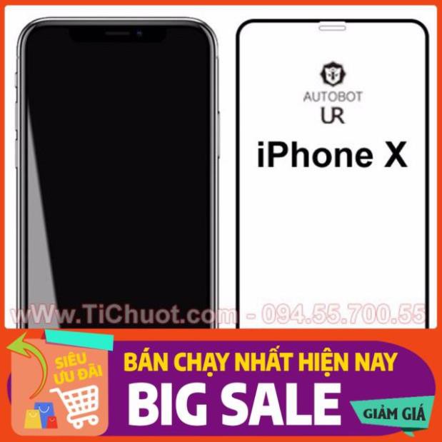 Kính cường lực full keo Autobot iPhone X/XS