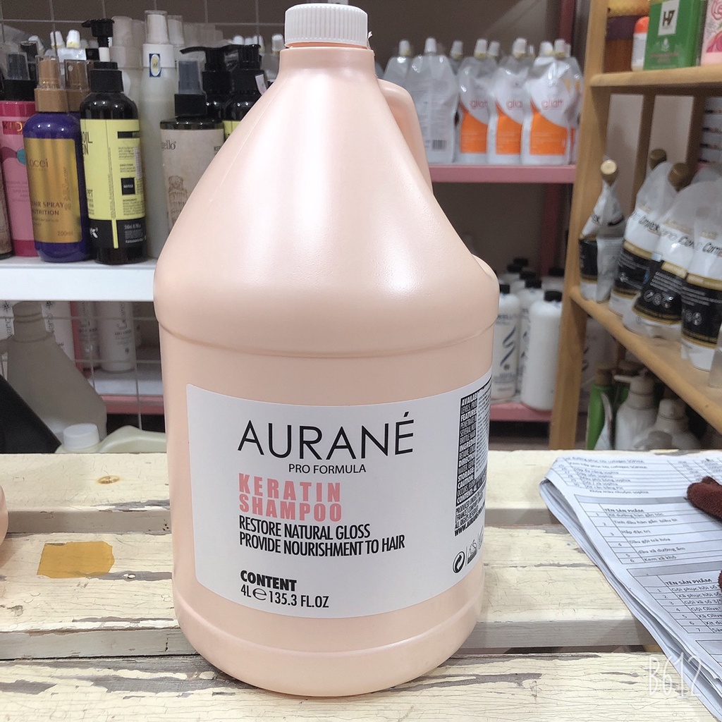 Gội xả mở biểu bì tóc Aurane  4000ml dành cho salon tóc