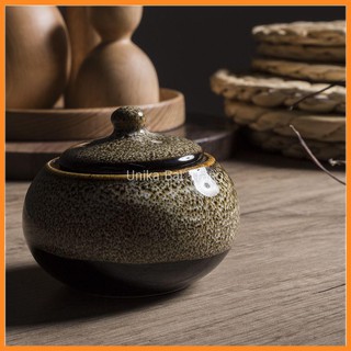 Hũ Đựng Đường Tròn (2 màu) - Hũ Đựng Gia Vị Cao cấp - Gốm Sứ Bát Tràng