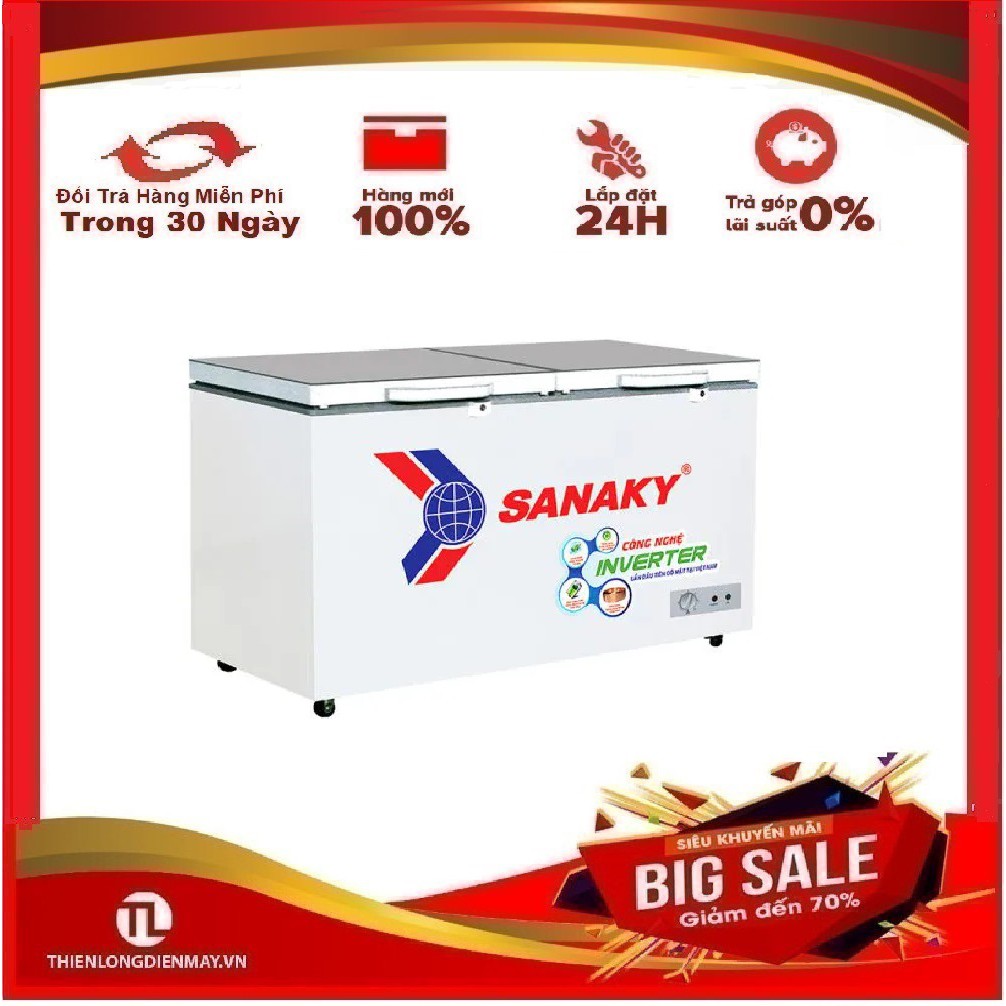 Tủ đông Sanaky Inverter VH-2599A4K 208 lít