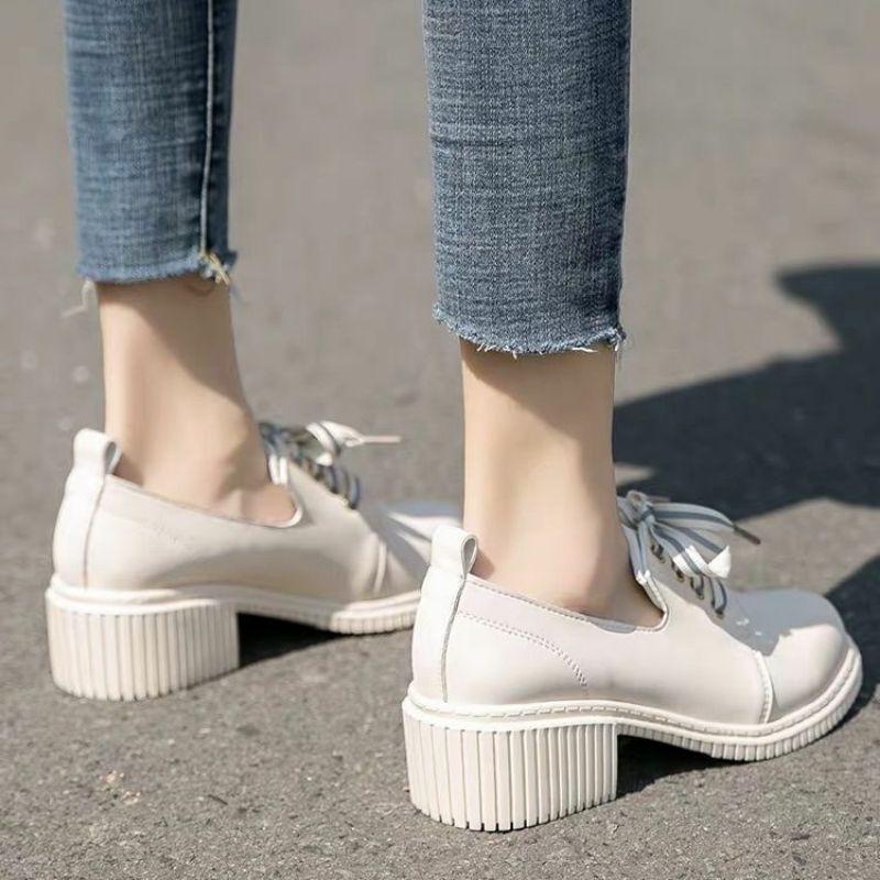 [Sẵn theo phân loại] Giày oxford Quảng Châu đế vuông cùng màu thanh lịch giày oxford búp bê bóng đế bằng | BigBuy360 - bigbuy360.vn