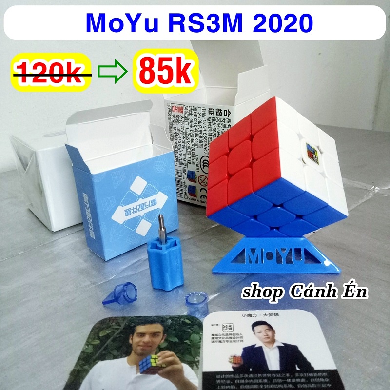 Rubik 3x3 Nam châm Giá rẻ Xịn xò MoYu RS3M có sẵn Đế kê và Tua vít vặn ốc - Đồ chơi thông minh