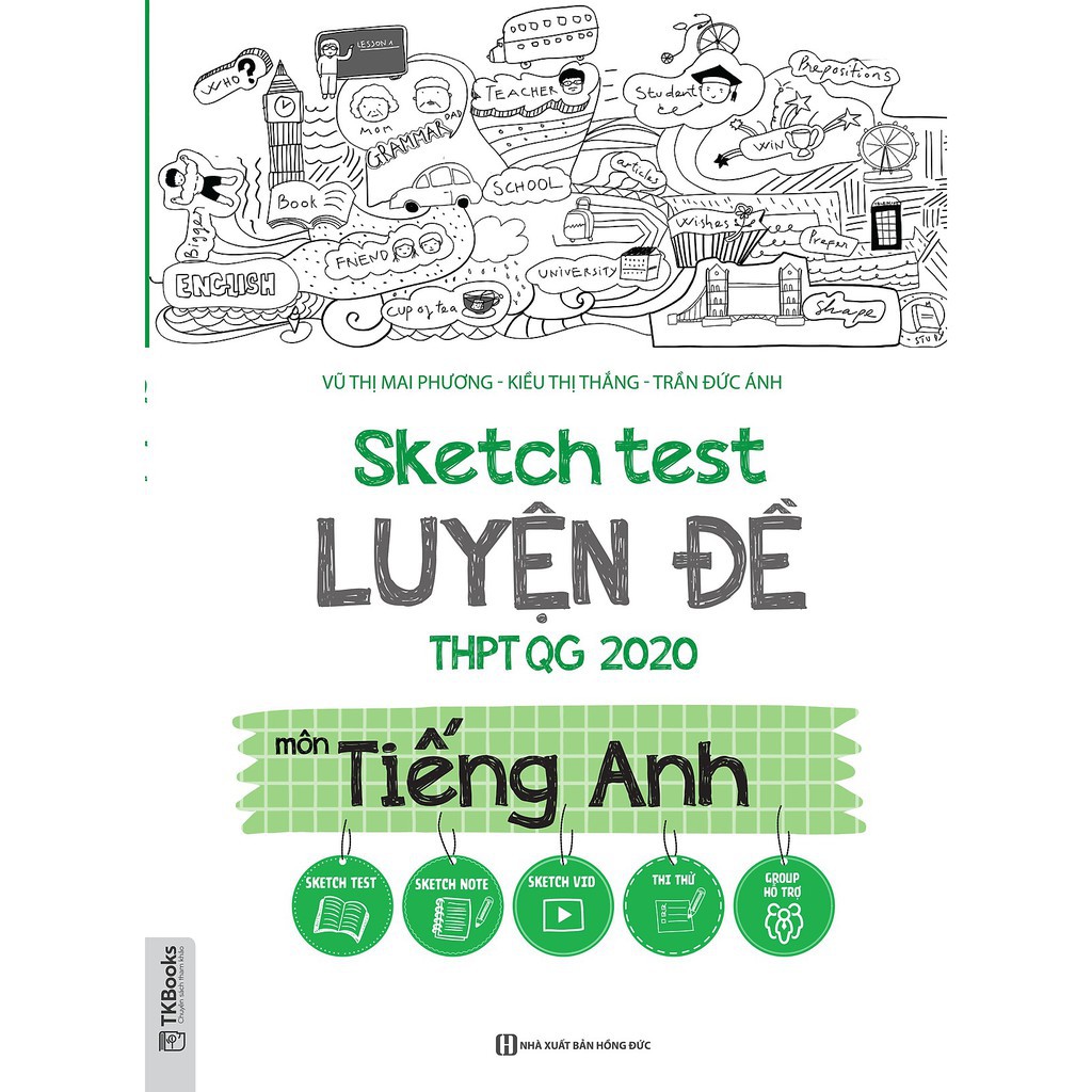 Sách - Combo Sketch Test Luyện Đề THPT QG 2020: Toán - Văn - Anh - Lý - Hóa - Sinh