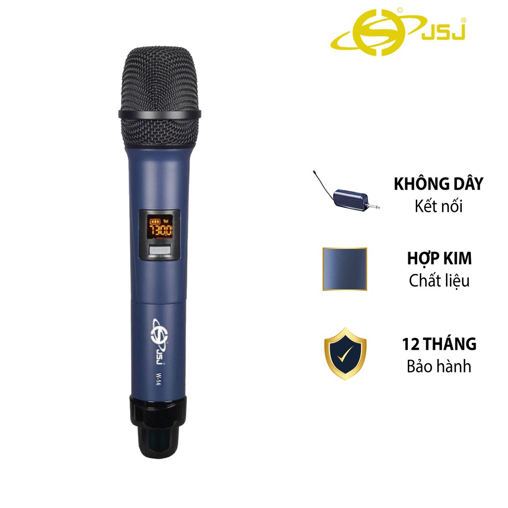 Micro karaoke không dây cao cấp JSJ W-14 tích hợp màn hình led chuyên nghiệp,bề mặt sử dụng công nghệ sơn tĩnh điện
