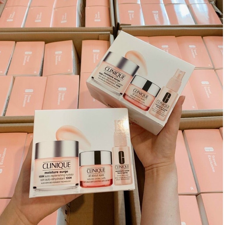 [NEW 2021] Set Kem Dưỡng Ẩm Clinique Moisture Surge 100 Hour (125ML + 15ML + 30ML)