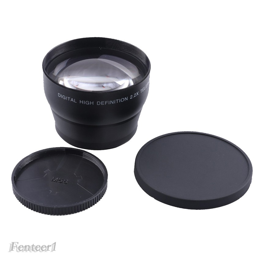 Bộ Chuyển Đổi Ống Kính Teleconverter 58mm 2.2x Cho Máy Ảnh Canon Nikon Sony Pentax