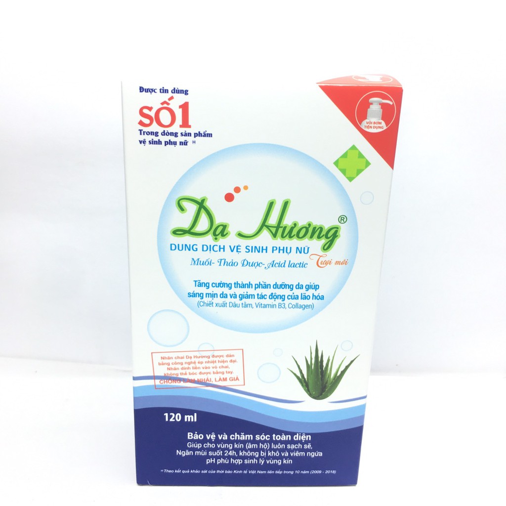 Dung dịch vệ sinh phụ nữ dạ hương có vòi 120ml