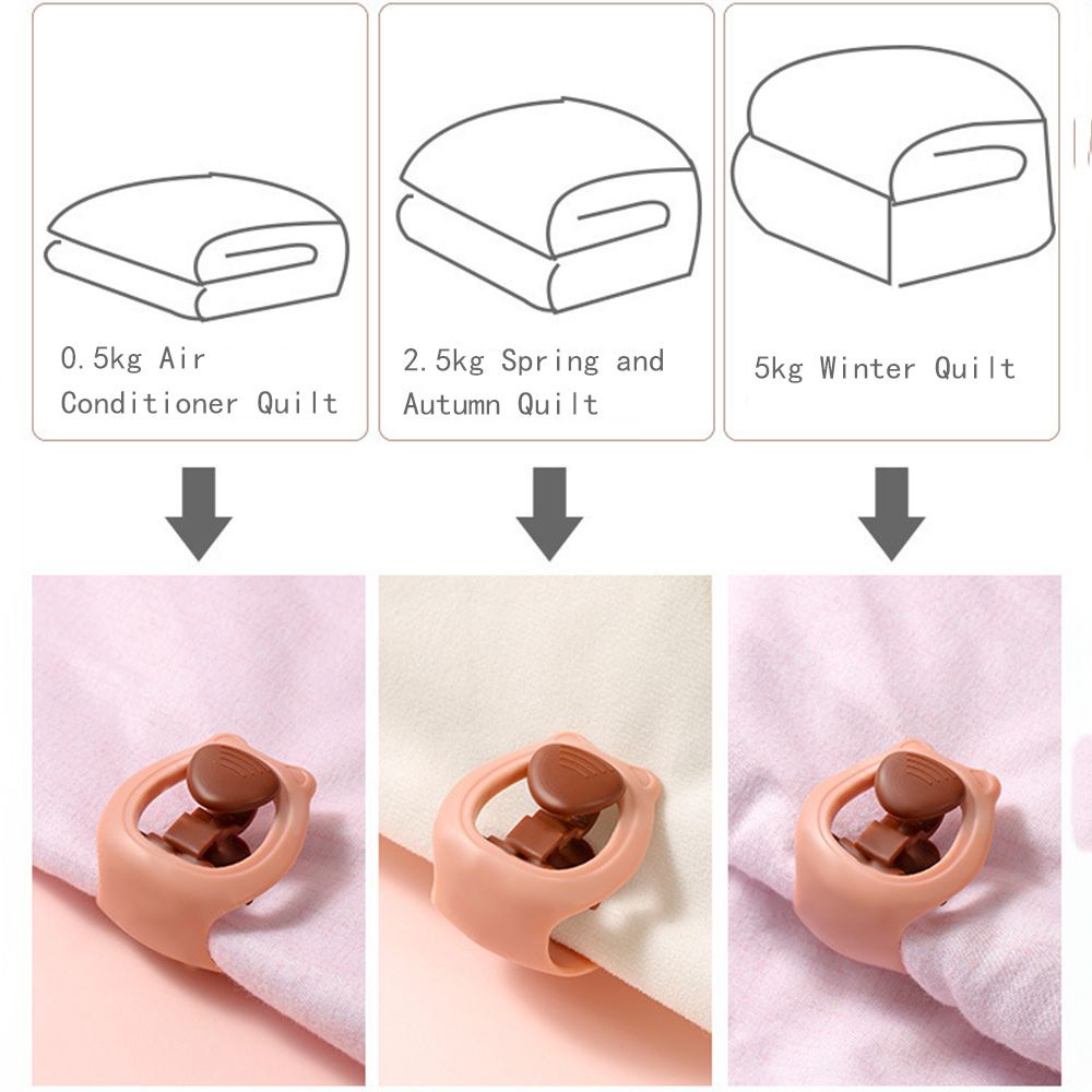 Kẹp Cố Định Ga Trải Giường Chống Trượt Không Kim Họa Tiết Hoạt Hình Nhiều Màu