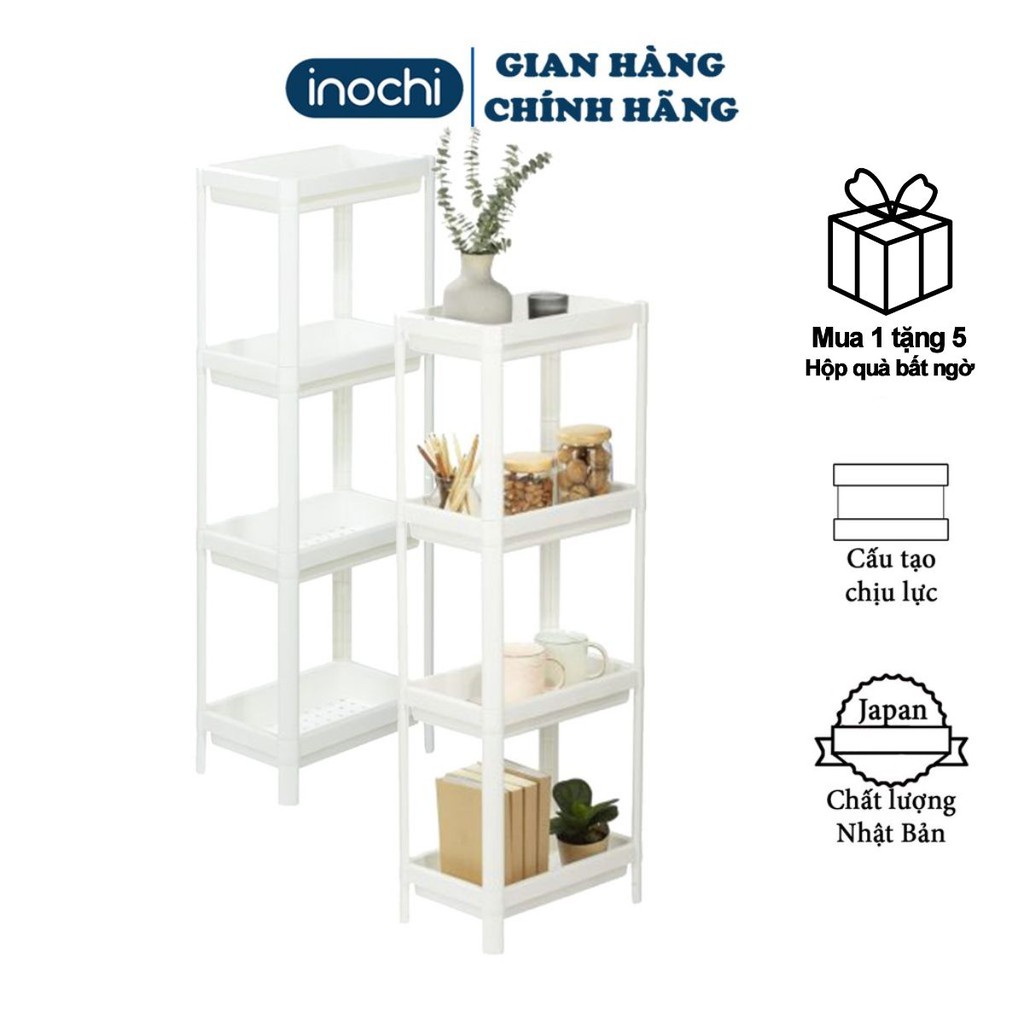 Kệ 4 Tầng inochi 🎁SALE🎁 kệ Đa Năng Nhựa Dùng Để Gia Vị Nhà Bếp để giày dép Đựng Đồ Thực Phẩm Phòng ngủ phòng khách