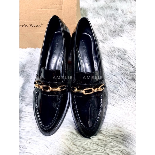 Loafer bóng mũi nhọn xuất dư ZR
