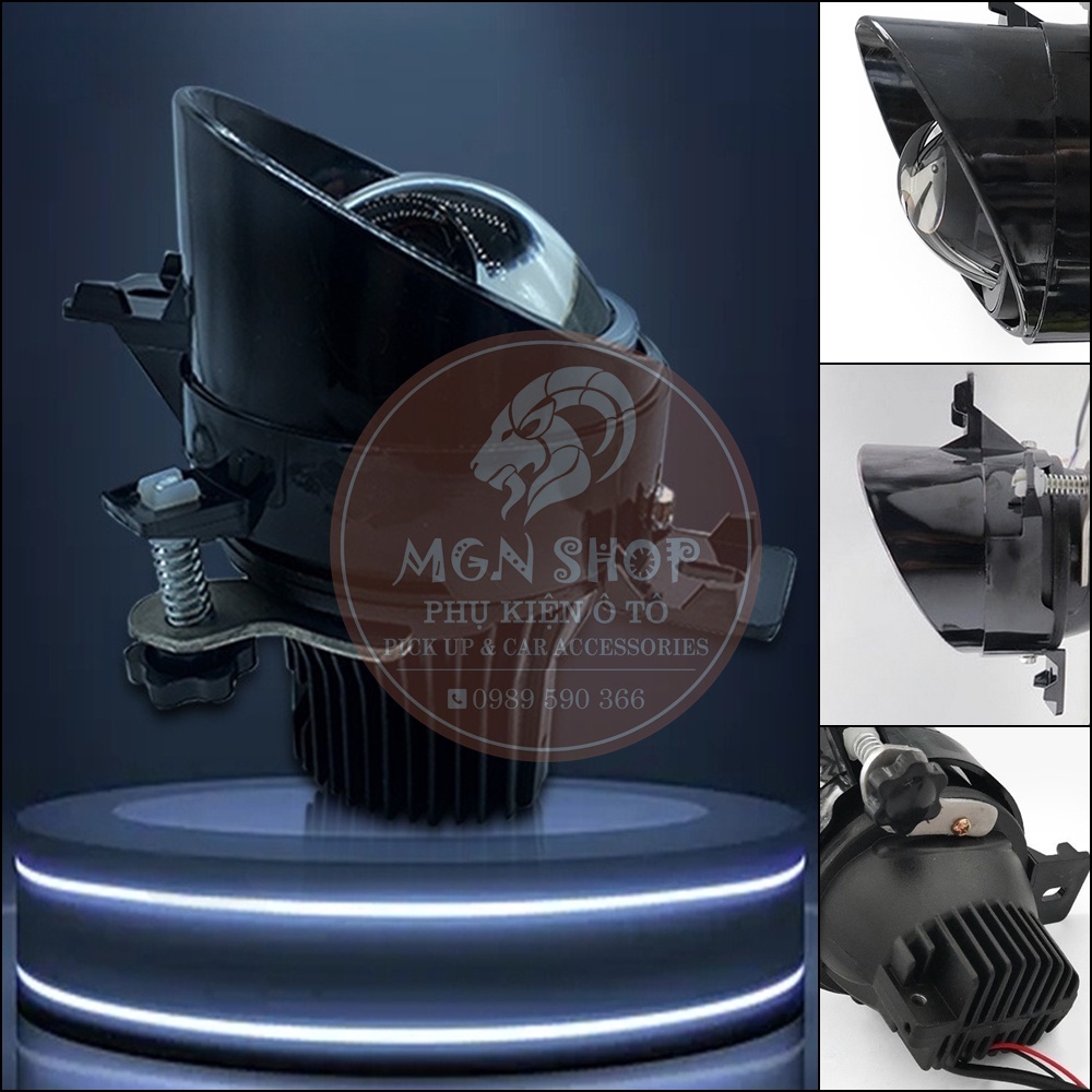 [Bộ 02 đèn] [Bi LED] [đèn gầm sương mù] [2 chân] [Toyota] [Nissan] [2 chế độ cos pha] [3.0 inch] dành cho ô tô