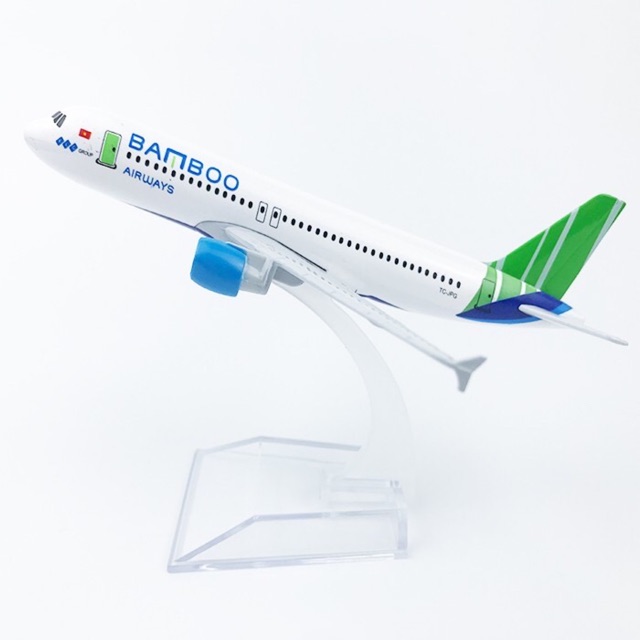 [Freeship 50K - Giá sỉ] [giá sỉ] Mô hình máy bay Bamboo Airways a320 16cm - Vật phẩm phong thủy - 1 đổi 1 trong 30 ngày