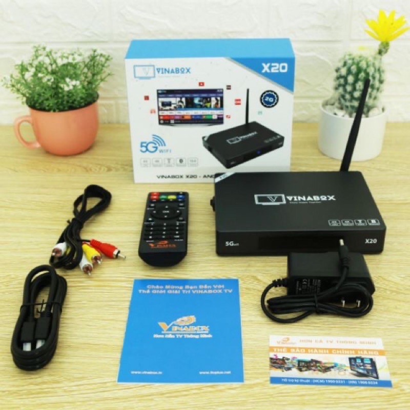 TV box VINABOX X20 cấu hình khủng RAM 4GB bảo hành 2 năm