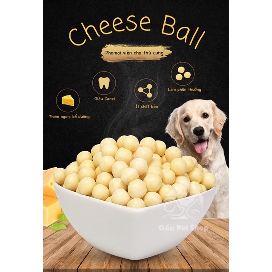 [ 1 viên ] Cheese Ball Phomai Viên Cao Cấp Cho Thú Cưng 🧀