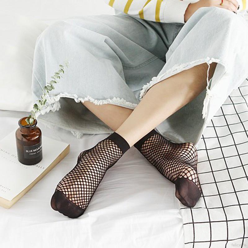 Vớ ngắn lưới co giãn gợi cảm cá tính