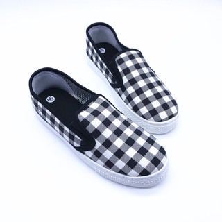 Giày slip on Koin kẻ ô VV193
