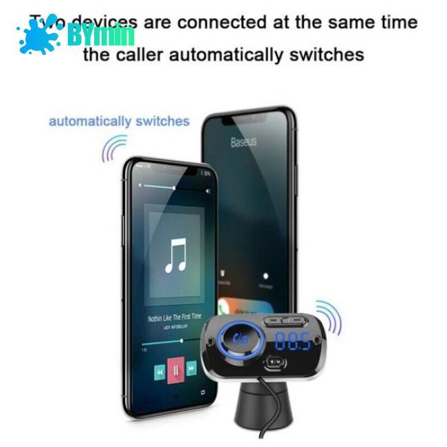 Bộ Phát Sóng Fm Kết Nối Bluetooth Không Dây Cho Mp3 Trên Xe Hơi