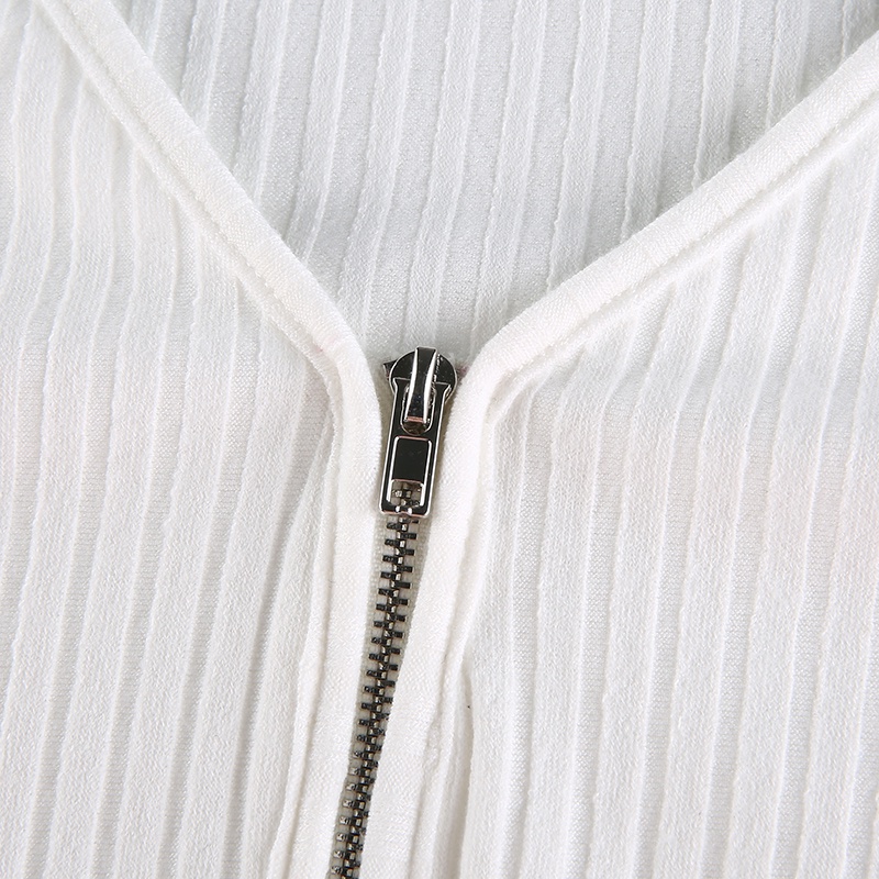 Áo Lửng Tay Dài Cổ Chữ V Thắt Nút Thời Trang Quyến Rũ Cho Nữ