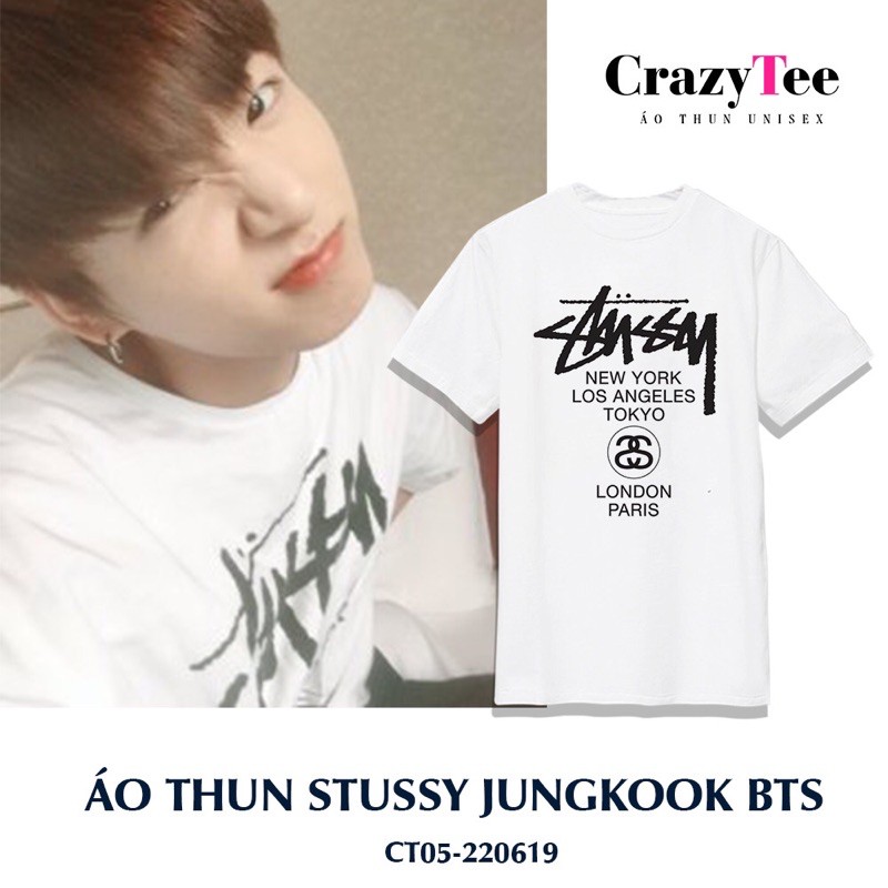 Áo thun Stussy Jungkook BTS