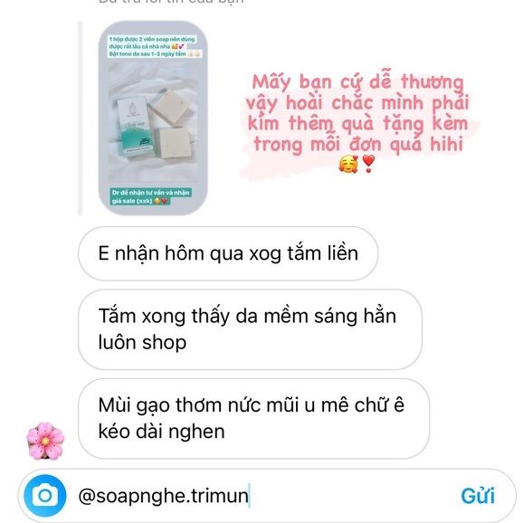 Combo xà bông cam nghệ và Xà bông cám gạo + TẶNG KÈM TÚI ĐỰNG SOAP