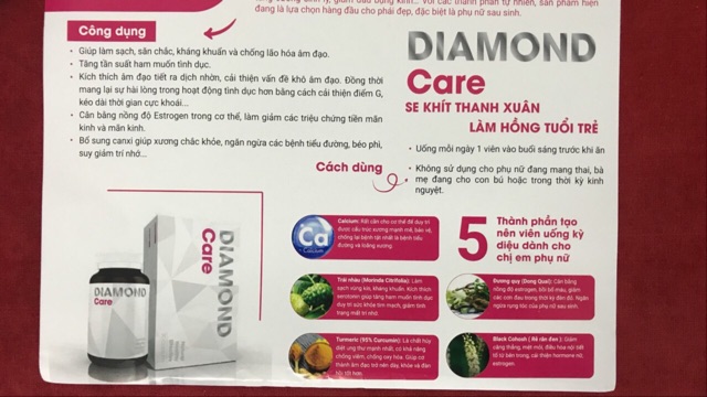 Viên uống Diamond Care - se khít thanh xuân, làm hồng tuổi trẻ