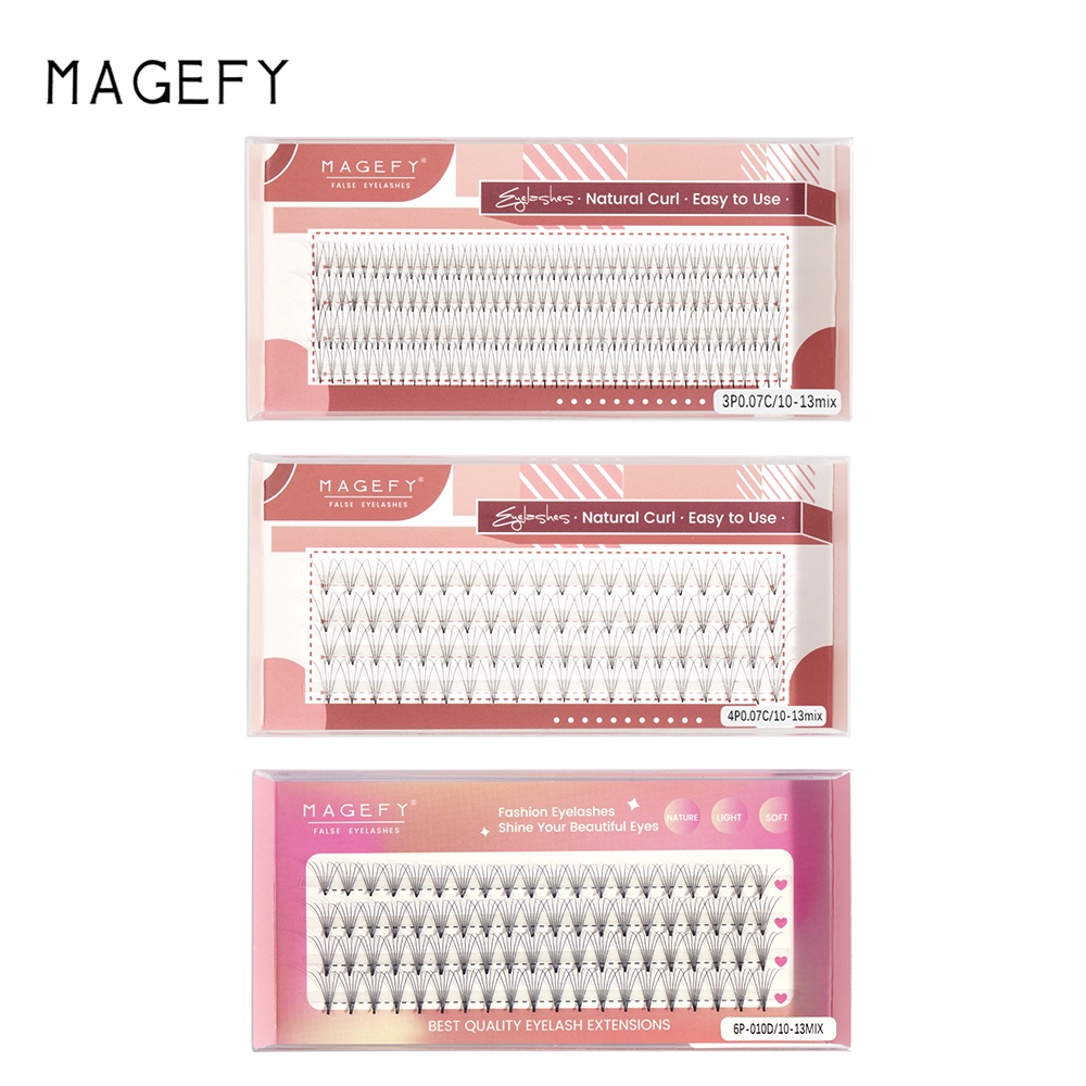 Hộp lông mi giả MAGEFY nối mi tự nhiên tiện dụng