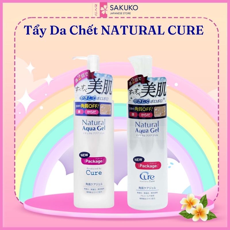 Tẩy da chết Natural Aqua Gel (250g) [SAKUKO-Hàng Nhật Nội Địa]