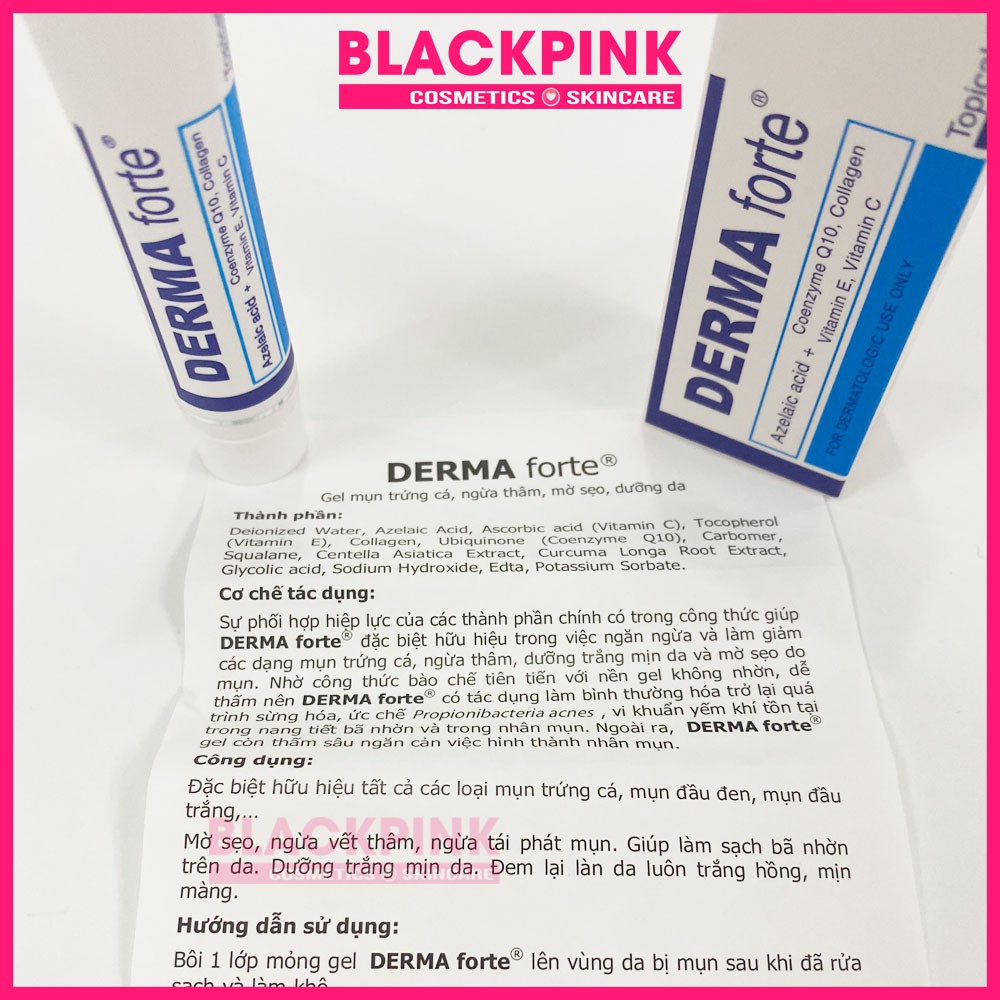 Derma Forte Gel Bôi Mụn, Mờ Thâm 15g | BigBuy360 - bigbuy360.vn