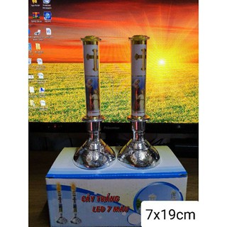 ĐÈN THỜ CẦY CHÚA LED 7 MÀU.1-2-3