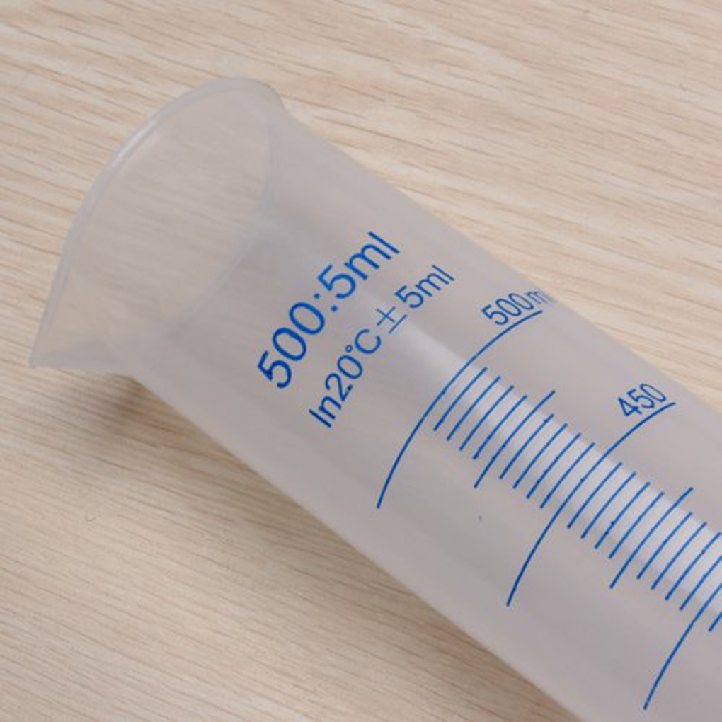 [Hàng mới về] Xi lanh đo lường thang đo màu xanh dương chống ăn mòn 500ml
