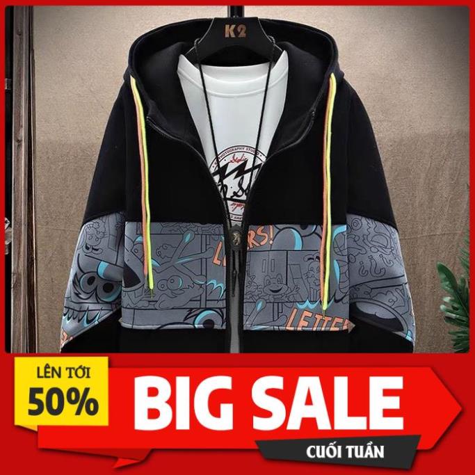 Áo Khoác Hoodies Unisex Nam Nữ Dài Tay Có Mũ Viền Chữ Phong Cách Trẻ Trung Zenkonu AO KHOAC NAM 1000038